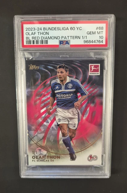 Topps 60 Anniversary Celebration Edition Olaf Thon 1/1 PSA 10 Schalke 04 Legende