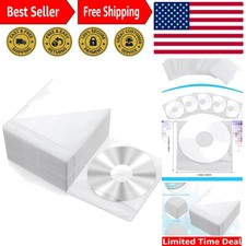 200 Double-Sided CD/DVD Sleeves - Protection  Clarity Storage