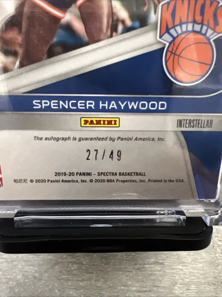 2020 Panini Spencer Haywood Auto /49 No. S-SHW - Image 4 of 4
