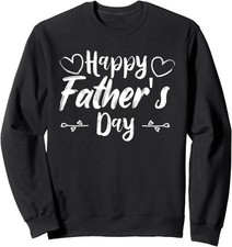 Happy Father's Day Daddy Family Dad Son Daughter Unisex Crewneck Sweatshirt