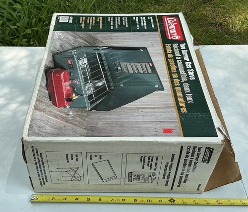 Vintage Coleman 425F499T Two Burner Gas Stove with Box 10/98 Unused - Picture 9 of 13