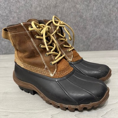 Wolverine Torrent Duck Boots Womens 9 Brown Black Waterproof Leather Rain