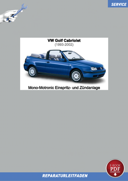 PDF VW Golf Cabrio (93-02) Reparatur Mono-Motronic Einspritz- Und ZüNdanlage-image