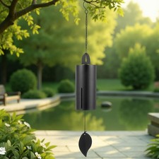 Unique Serenity Bell with Deep Resonance - Large Deep Tone Wind Chimes for