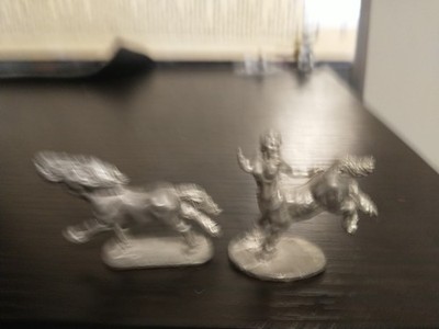 Ral Partha Centaurs Vintage Pair Of Wargaming D&D Figures Unpainted