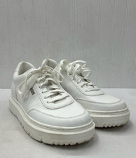 DKNY Women's White Platform Fashion Lace Up Sneakers  Size 8M