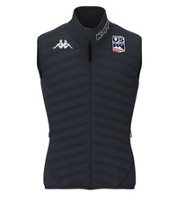 RARE Exclusive NWT 100% Authentic US Olympic Gold Ski Team Winter Vest / Gilet L