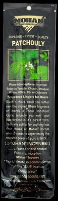 House of Mohan Patchouly Incense 25 packs (250 Sticks total)