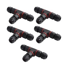 Outdoor Lighting Solutions with 5Pcs IP68 Waterproof TShape Connectors