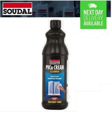 SOUDAL PVC UPVC PVCu CREAM CLEANER 1Ltr CLEANING PRODUCT FRAME WINDOW DOOR