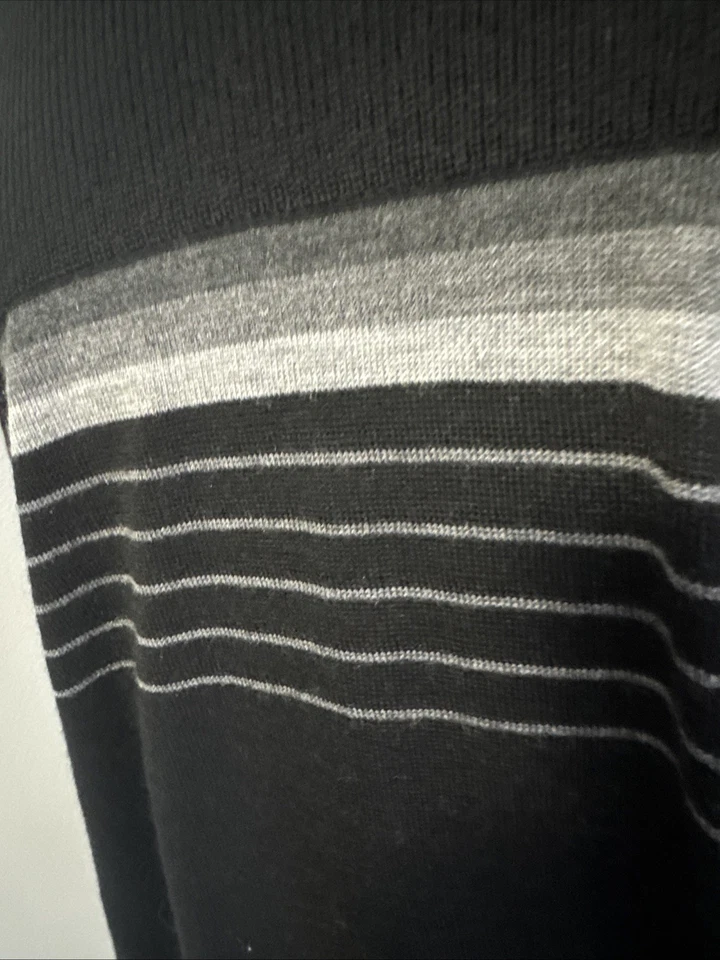 NWT Van Heusen Mens XXL Black/Gray Merino Wool Blend Pullover Sweater 2XL - Image 2 of 4