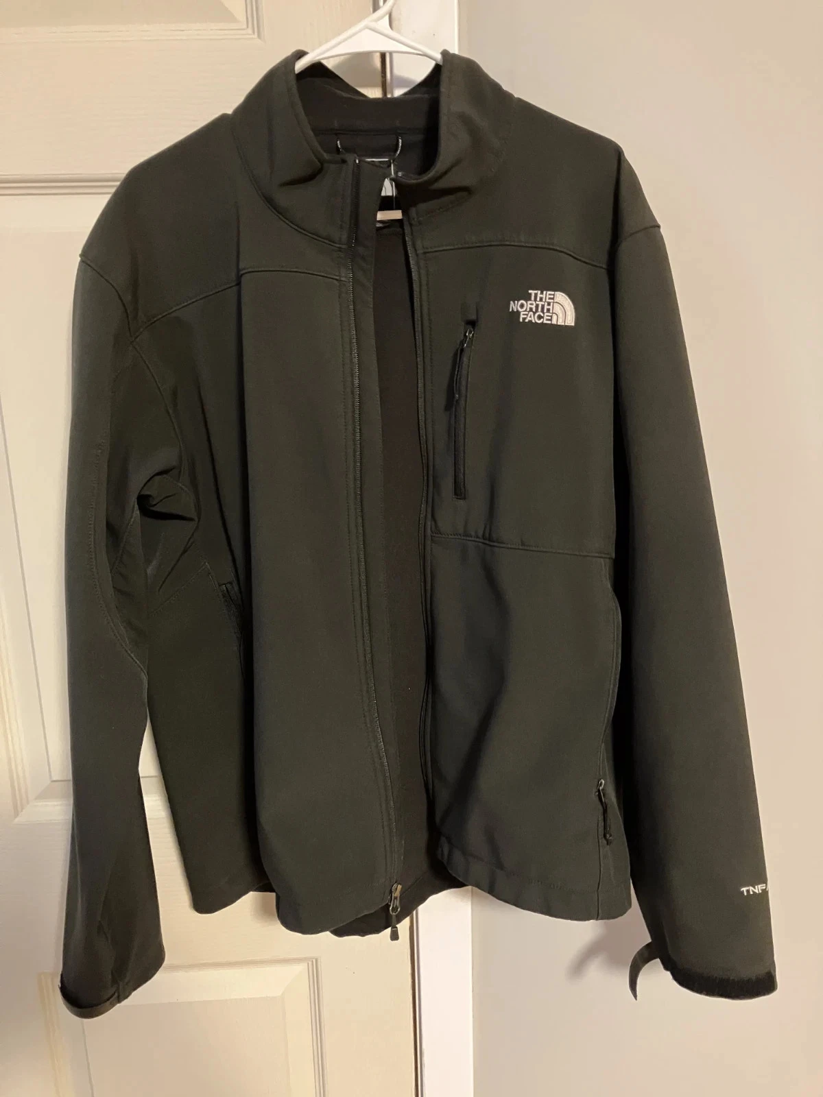 The North Face TNF APEX black Fleece Lined soft shell Jacket Men's Large