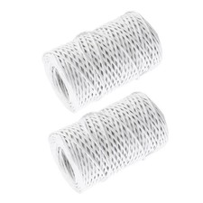2 Rolls Floral Bind Wire - Paper Wrapped Wire 50m/164ft 1mm Diameter - Rustic