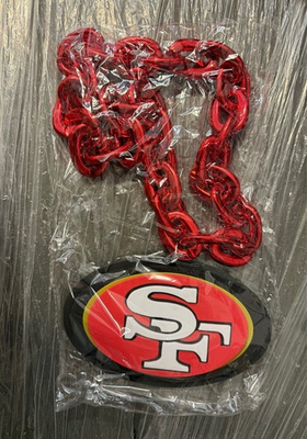 #ad #ad San Francisco 49ers Big Giant 3D Foam Chain Necklace 33.5quot; NFL Football $21.21