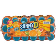 Tangy Original Shelf Stable Orange Juice Drink, 18 Count, 6.75 fl oz Bottles USA