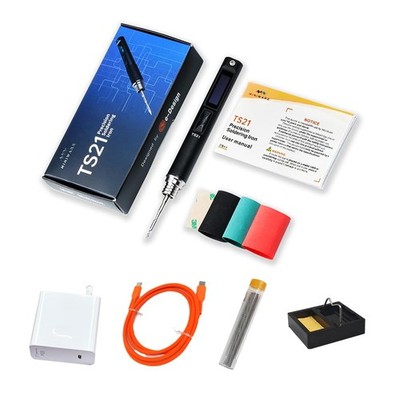 MINIWARE TS21 Digital Soldering Iron with 65W Power Adapter, Aluminum Alloy B...