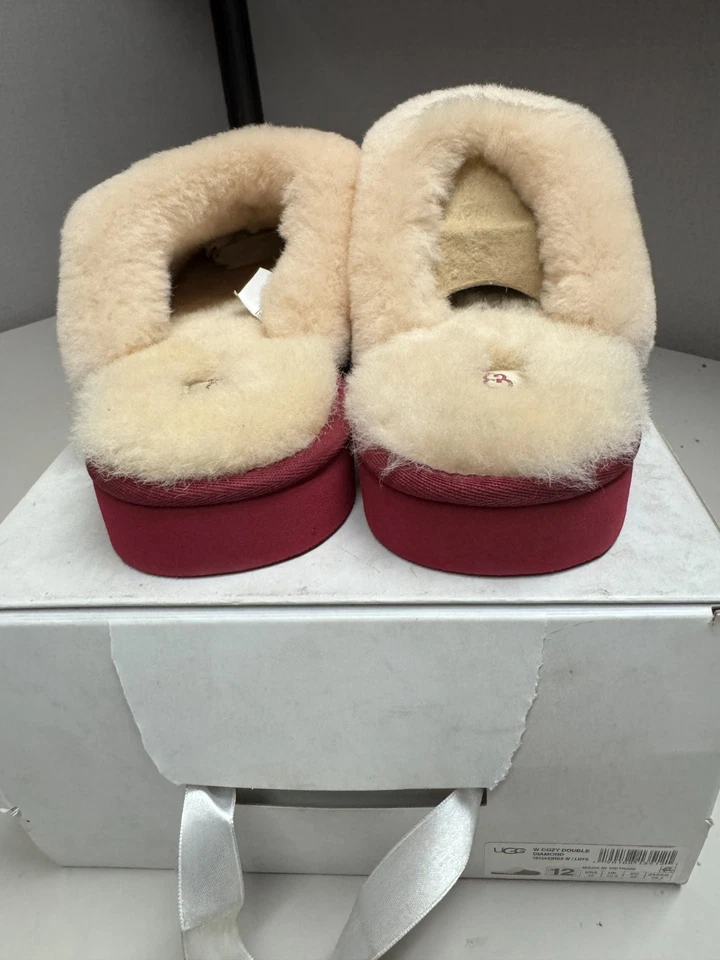 UGG Women's Cozy Double Diamond Slipper Lonely Hearts Size 12 brand new - Image 3 of 4