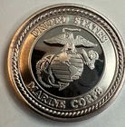 United States Marine Corps One Troy Ounce .999 Fine Silver BU - US Mint