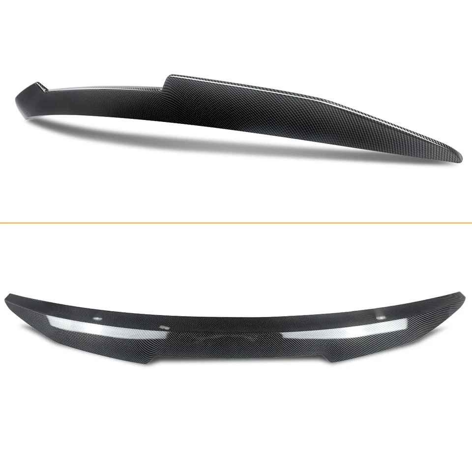 Carbon PSM-Style Duckbill Trunk Spoiler Wing For 2004-10 BMW 5-Series E60 Sedan - Imagem 3 de 4