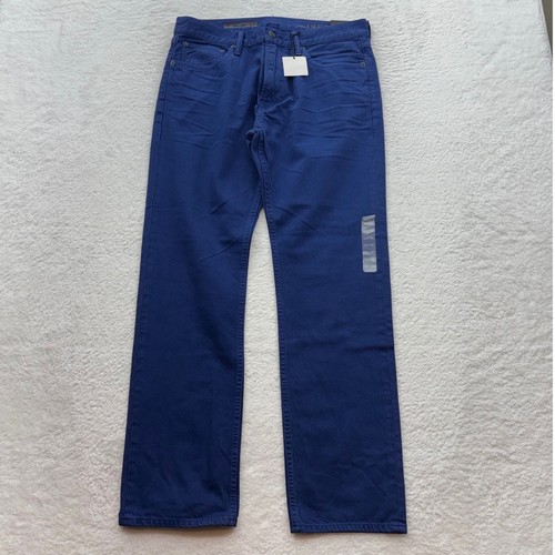 Gap 1969 Mens Slim Fit Jeans 33x30 Royal Cobalt Blue Denim Pants NWT