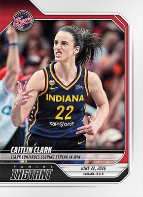 2026 Panini Instant WNBA #184 Caitlin Clark - 6TH STRAIGHT GAME 20+ PTS Pre-Sale