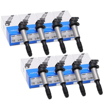 8x DELPHI Zündspule für BMW E60/61 F10/11 F12/13 F65-67 F01-04 X5 X6 N62 N63 S63
