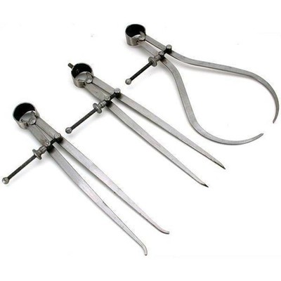 Inside Outside Divider Caliper Set 8'' Woodworking Carpentry Wood Tools 3Pcs