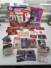 Large Lot Of Unused Vintage Coca-Cola Merch Cards Keychains Bookcover Ephemera