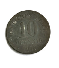 Kaiserreich 10 Reichspfennig 1918 ohne M&uuml;nzzeichen sch&ouml;n