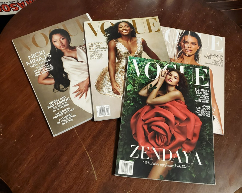 Vogue Magazines Nick Minaj, Kendal Jenner, Zendaya & Coco Gauff 2004 -  2003