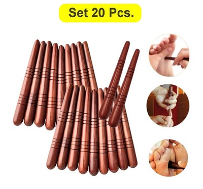 Thai Foot Massager Stick Wooden Reflexology Relief Pain Massage Theraphy x 20