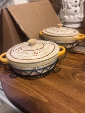 ceramic casserole dish from the "Old World Yellow" collection by Temp