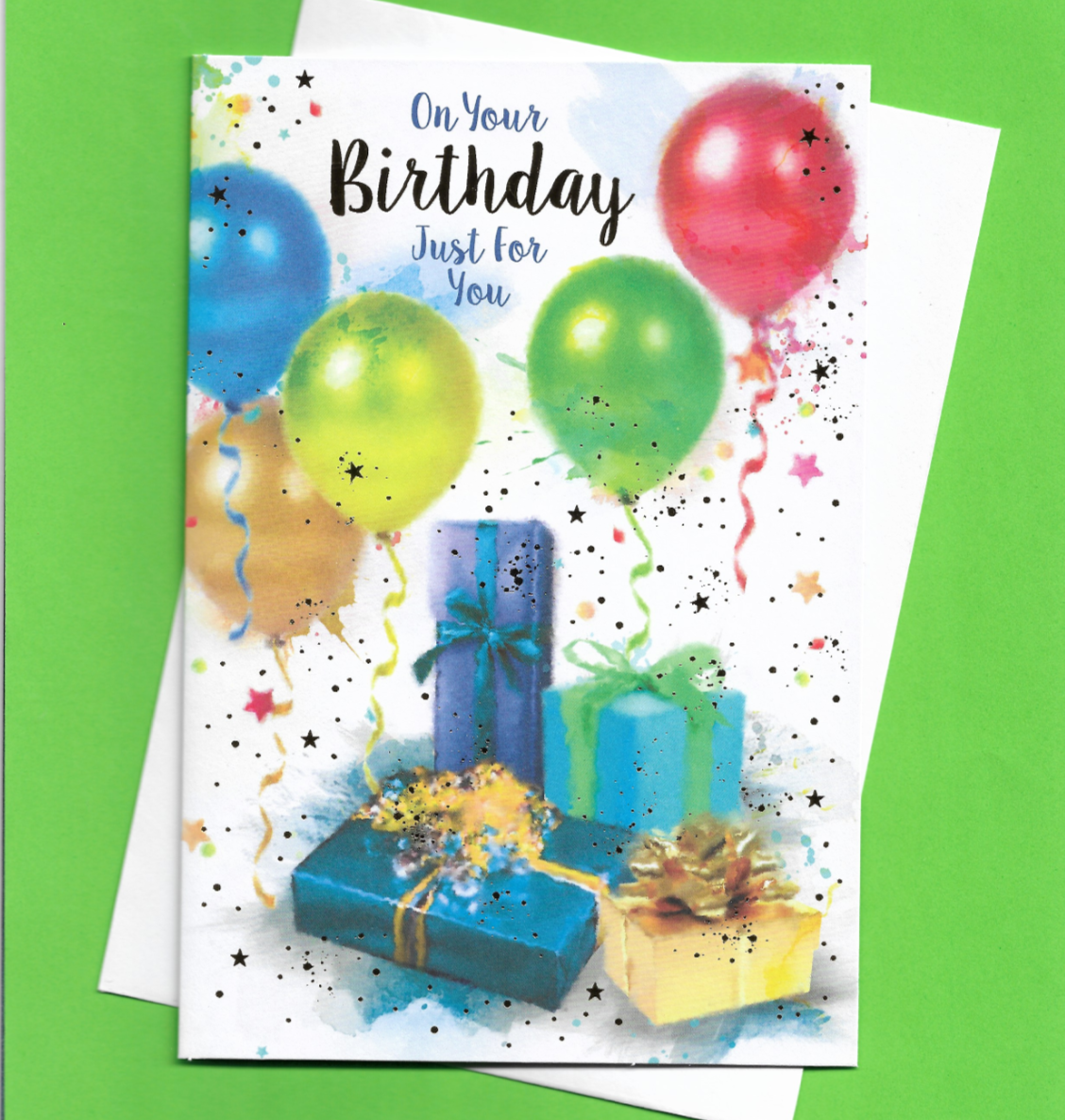 Happy Birthday Card Male Men Man Teenager Boy For Him Adult Boy Balloons 19x13cm