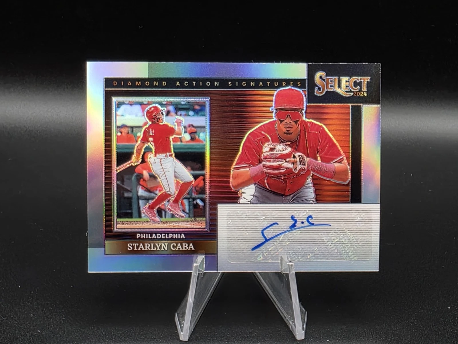 Starlyn Caba Auto - 2024 Select, Silver Prizm, Diamond Action Signatures