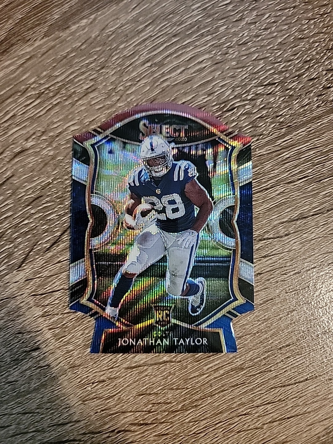 2020 Select JONATHAN TAYLOR Tri-Color Concourse Die Cut Rookie Card RC #53 Colts