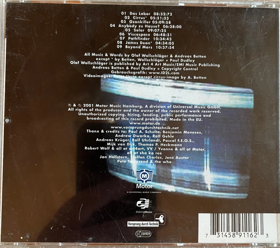 Vorsprung durch Technik - Britpop, CD, Electro Downtempo, Motor Music - Bild 2 von 3