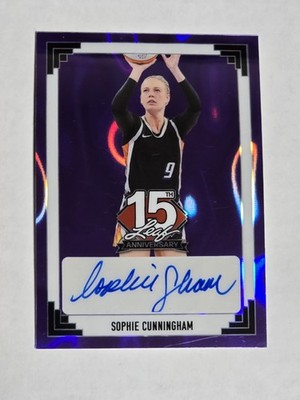 2025 Leaf 15th Anniversary NSCC Sophie Cunningham Auto Autograph #d 1/1