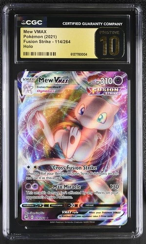 Pokemon Mew VMAX 114/264 Ultra Rare Fusion Strike - CGC 10 PRISTINE
