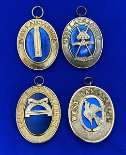4 West Lancashire Masonic Collar Jewels Provincial Officer Regalia Collection