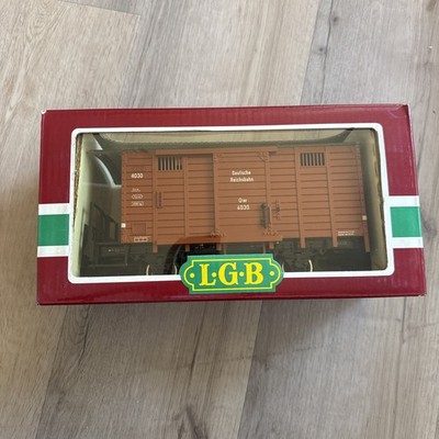 LGB 4030 G Scale DR Gepäckwagen Covered Freight Boxcar Train Wagon OVP