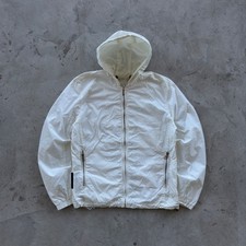 PRADA Sport Linea Rossa White Lightweight Windbreaker Hooded Jacket Men  s 52 L