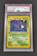 2002 Pokemon Card 1st Edition Light Ledian 24/105 PSA 10 GEM MINT Neo Destiny