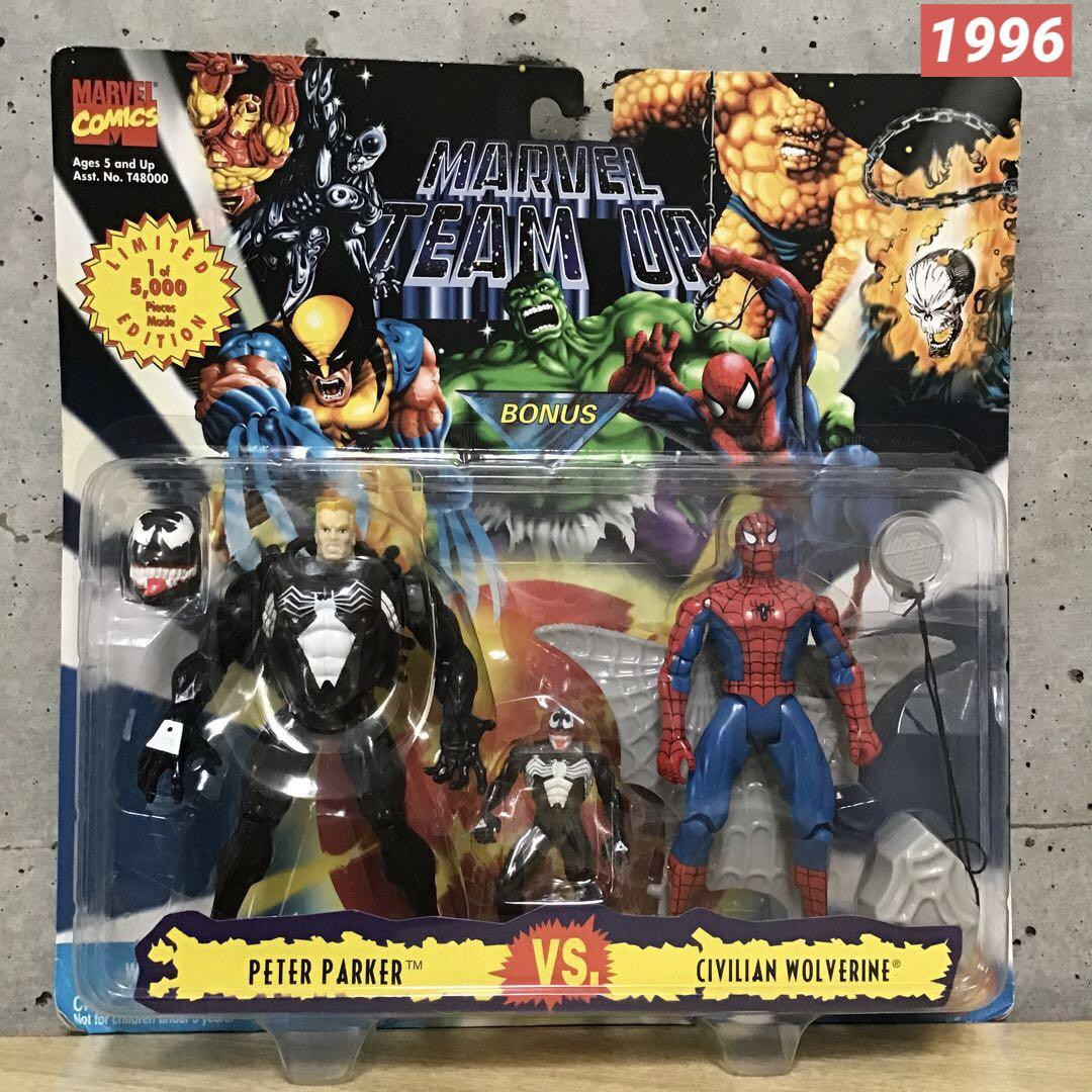 スパイダーマン 『MARVEL TEAM UP』 4セット 90s TOYBIZ スパイダーマン 『MARVEL TEAM UP』 4セット 90s TOYBIZ