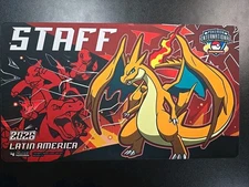 Pokemon LAIC 2026 STAFF EXCLUSIVE Mega CHARIZARD Y PLAYMAT