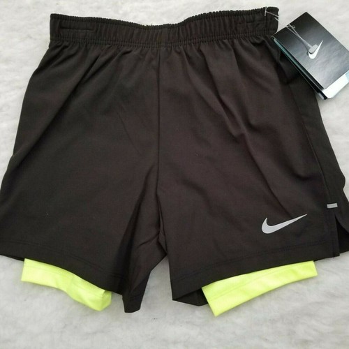 NIKE Dri-Fit Girls 2-in-1 Biker Shorts with Attached Leggings Size 5 NEW - Picture 2 of 8