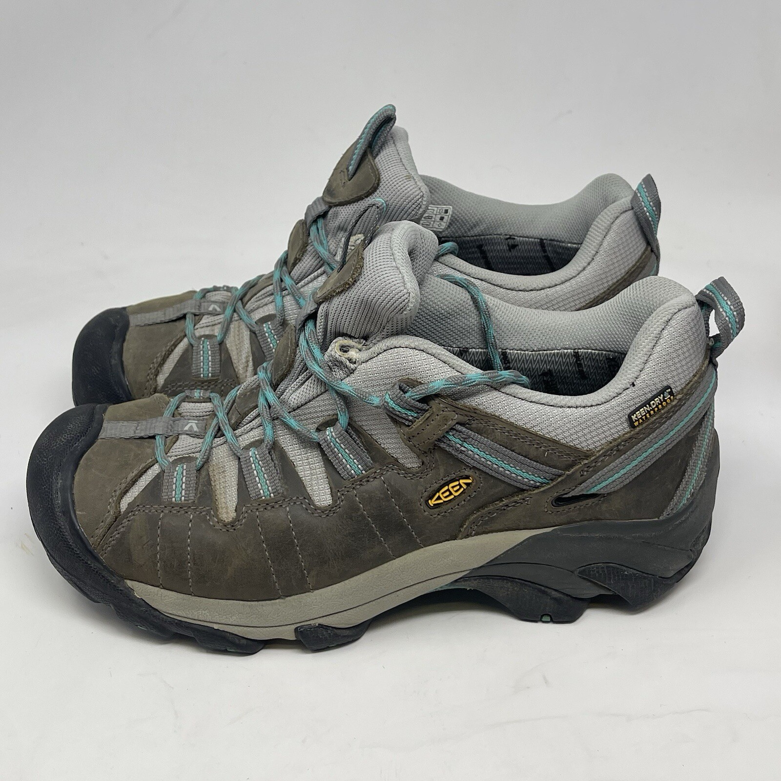 Scarpe basse Keen Targhee II donna 9 5 pelle verde impermeabili escursionismo trekking