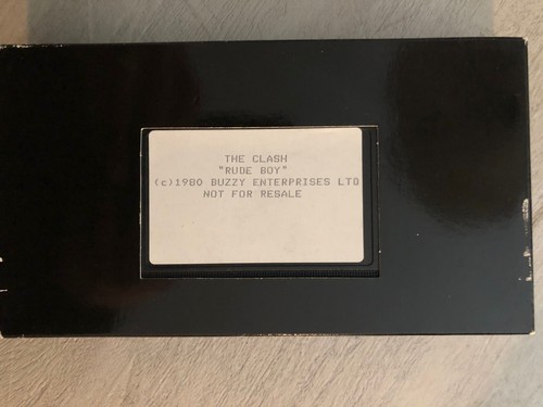 The Clash Rude Boy VHS ADVANCE PROMO EDTION 1980 SMV Buzzy Enterprises Ltd.