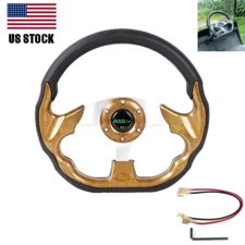 320mm Auto Car Steering Wheel with Horn Button for EZGO TXT RXV Club Car DS US