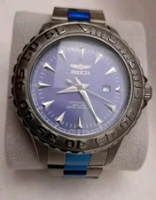 Invicta 15496 Pro Diver Men's Quartz Blue Gunmetal Stainless Steel Watch EX