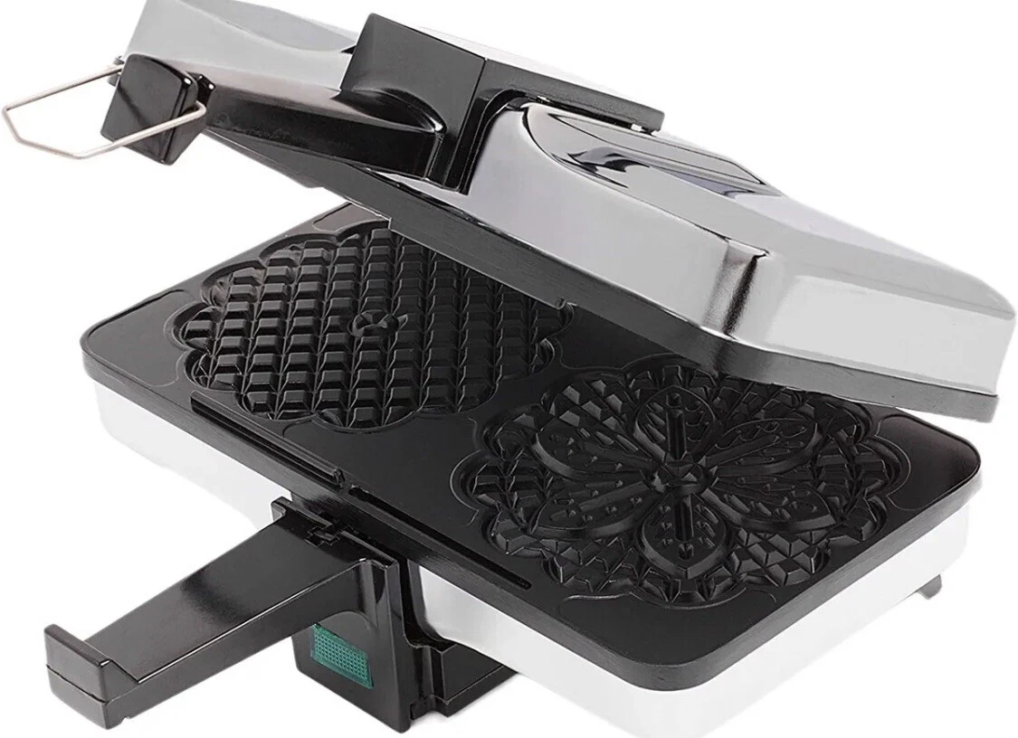 Pizzelle Maker Non-Stick Electric Baker Iron Press Two 5-Inch Cookies italian